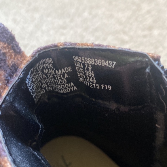 Time and Tru Cheetah/Leopard Print Booties — Size 7 1/2!! - Picture 9 of 9